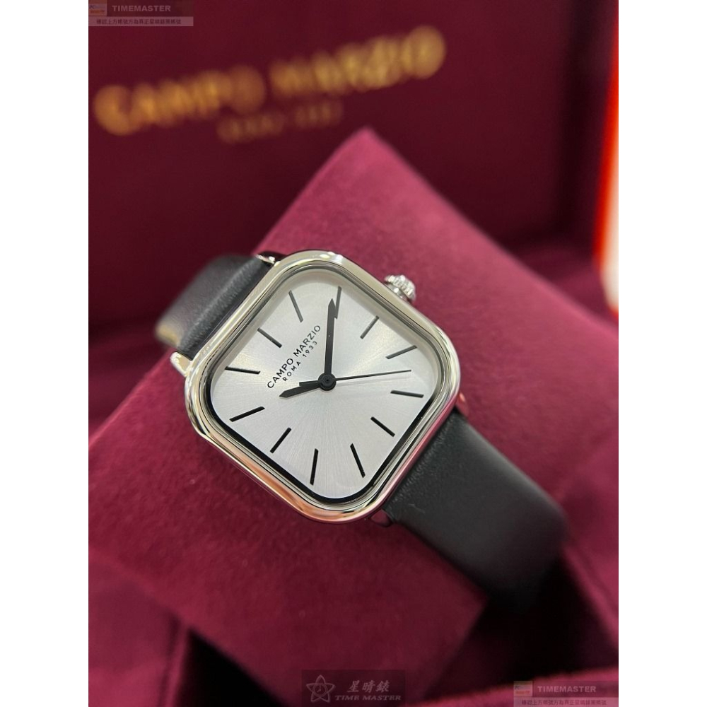 CampoMarzio手錶,編號CMW0013,26mm銀錶殼,深黑色錶帶款-細節圖11