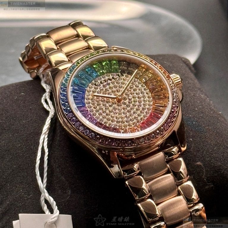 COACH手錶,編號CH00191,36mm玫瑰金錶殼,玫瑰金色錶帶款-細節圖8