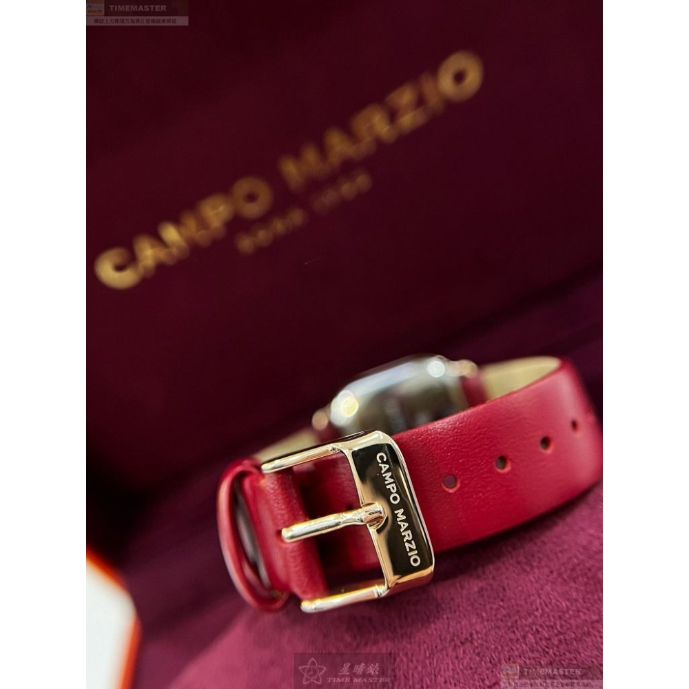 CampoMarzio手錶,編號CMW0016,26mm玫瑰金錶殼,紅色錶帶款-細節圖3
