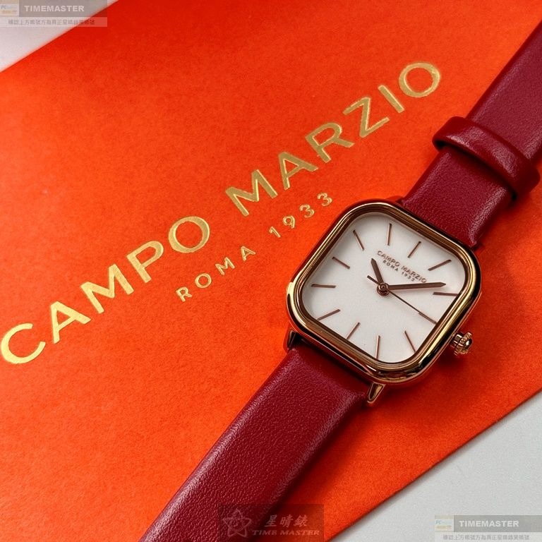 CampoMarzio手錶,編號CMW0016,26mm玫瑰金錶殼,紅色錶帶款-細節圖7