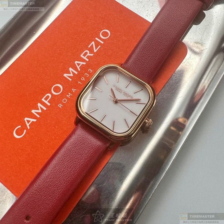 CampoMarzio手錶,編號CMW0016,26mm玫瑰金錶殼,紅色錶帶款-細節圖5