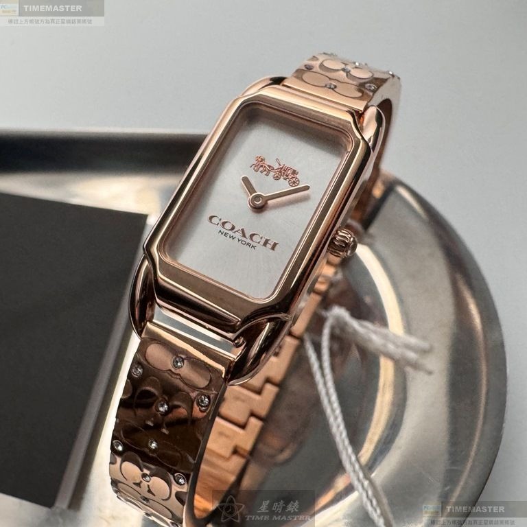 COACH手錶,編號CH00200,18mm, 28mm玫瑰金錶殼,玫瑰金色錶帶款-細節圖2