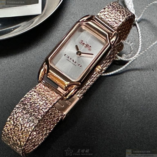 COACH手錶,編號CH00208,18mm, 28mm玫瑰金錶殼,玫瑰金色錶帶款