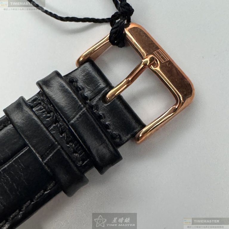 TommyHilfiger手錶,編號TH00067,44mm玫瑰金錶殼,深黑色錶帶款-細節圖8