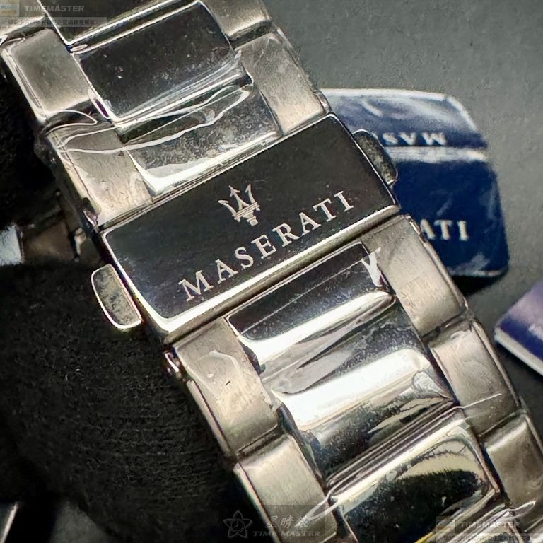 MASERATI手錶,編號R8873603001,44mm銀錶殼,銀色錶帶款-細節圖5