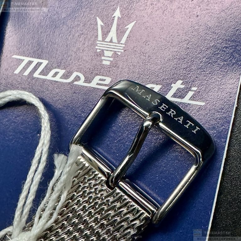 MASERATI手錶,編號R8853118001,42mm金色錶殼,銀色錶帶款-細節圖6