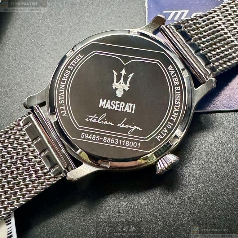 MASERATI手錶,編號R8853118001,42mm金色錶殼,銀色錶帶款-細節圖8
