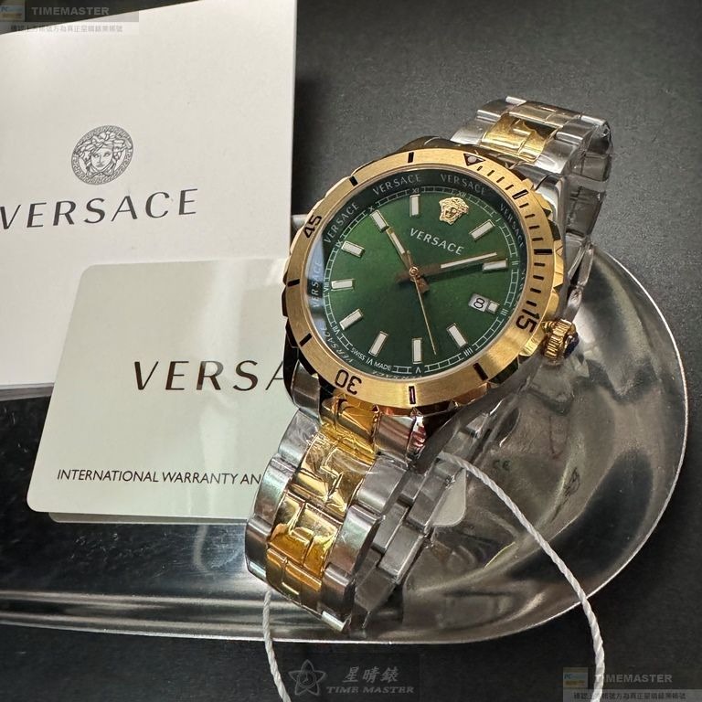 VERSACE手錶,編號VS11831,42mm金色錶殼,金銀相間錶帶款-細節圖4