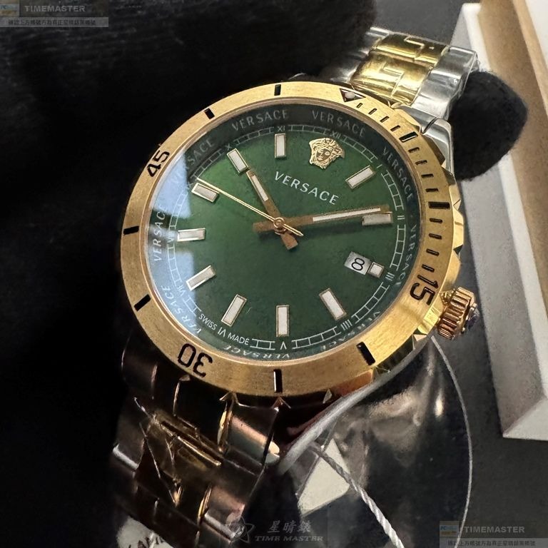 VERSACE手錶,編號VS11831,42mm金色錶殼,金銀相間錶帶款-細節圖5