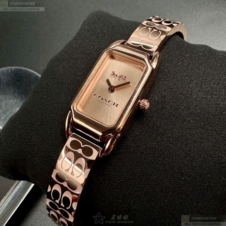 COACH手錶,編號CH00240,18mm, 28mm玫瑰金錶殼,玫瑰金色錶帶款-細節圖3