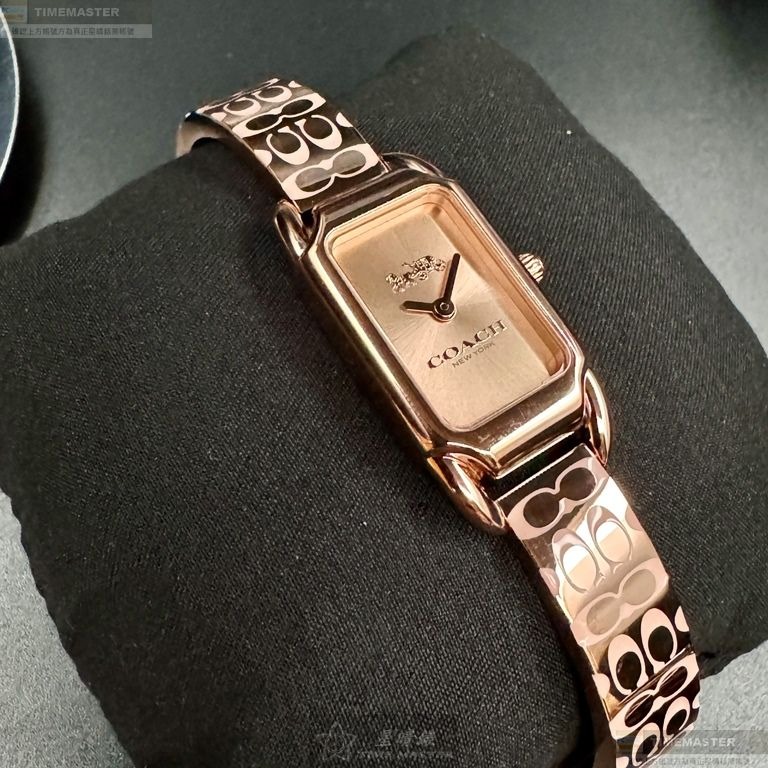 COACH手錶,編號CH00240,18mm, 28mm玫瑰金錶殼,玫瑰金色錶帶款-細節圖4
