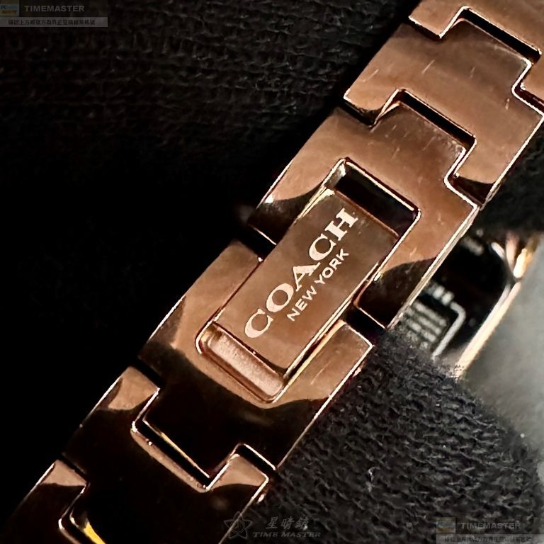COACH手錶,編號CH00240,18mm, 28mm玫瑰金錶殼,玫瑰金色錶帶款-細節圖8