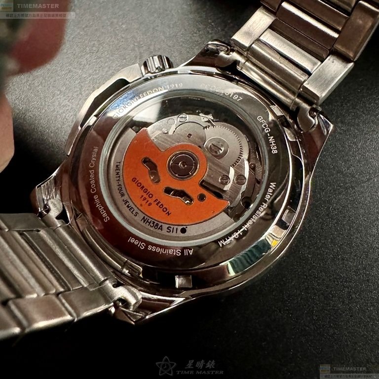 GiorgioFedon1919手錶,編號GF00130,42mm銀錶殼,銀色錶帶款-細節圖6