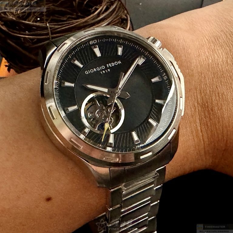 GiorgioFedon1919手錶,編號GF00130,42mm銀錶殼,銀色錶帶款-細節圖9