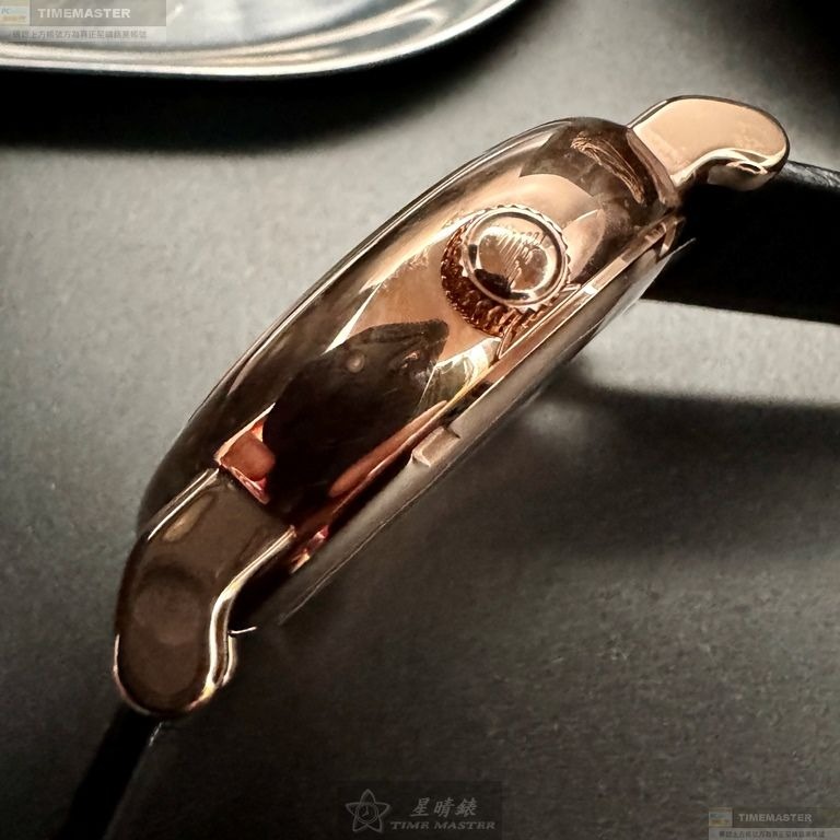 ARMANI手錶,編號AR00069,44mm玫瑰金錶殼,深黑色錶帶款-細節圖5