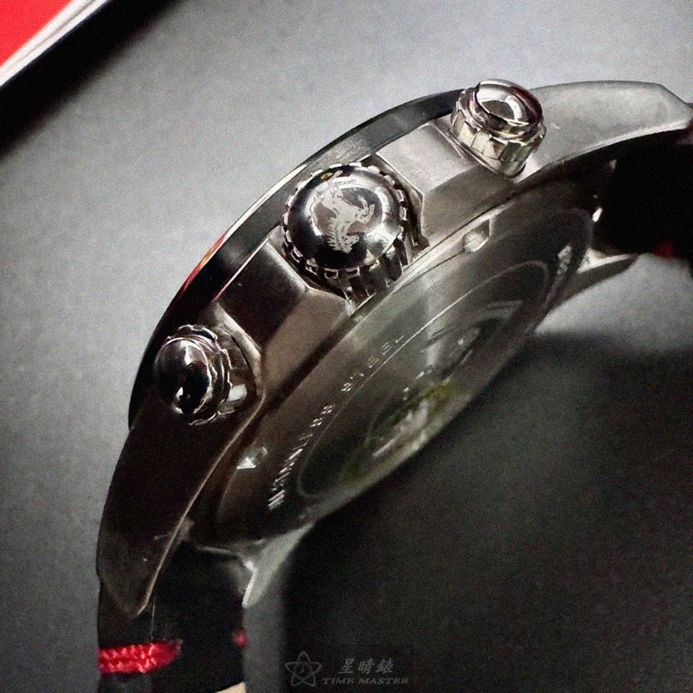 FERRARI手錶,編號FE00084,46mm銀錶殼,深黑色錶帶款-細節圖8