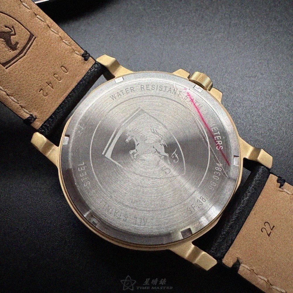 FERRARI手錶,編號FE00091,42mm黑錶殼,深黑色錶帶款-細節圖3