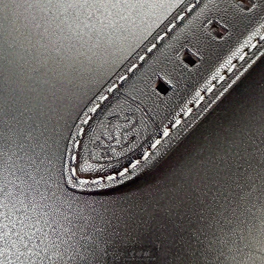 FERRARI手錶,編號FE00095,42mm玫瑰金錶殼,深黑色錶帶款-細節圖9