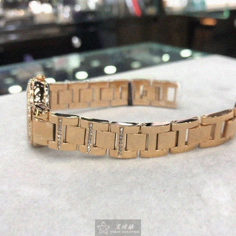 FOSSIL手錶,編號FS00132,36mm金色圓形精鋼錶殼,白色簡約, 羅馬數字, 中三針顯示錶面,金色精鋼錶帶款-細節圖4