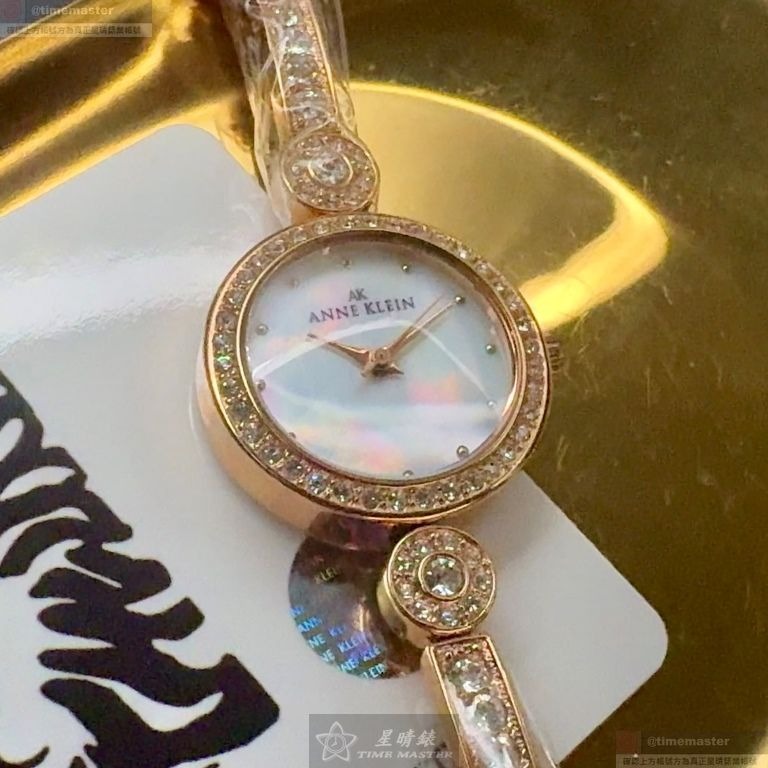 ANNE KLEIN手錶,編號AN00644,24mm玫瑰金錶殼,玫瑰金色錶帶款-細節圖2