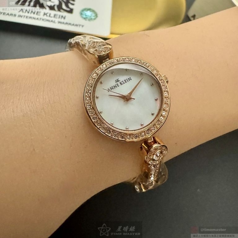 ANNE KLEIN手錶,編號AN00644,24mm玫瑰金錶殼,玫瑰金色錶帶款-細節圖9