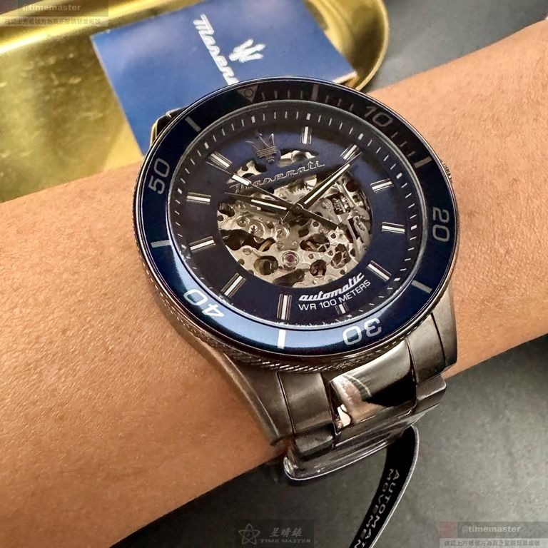 MASERATI手錶,編號R8823140015,44mm槍灰色錶殼,槍灰色錶帶款-細節圖8