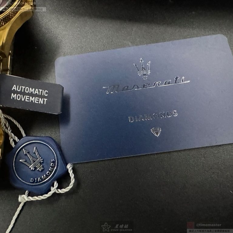 MASERATI手錶,編號R8823140003,44mm金色錶殼,金色錶帶款-細節圖8