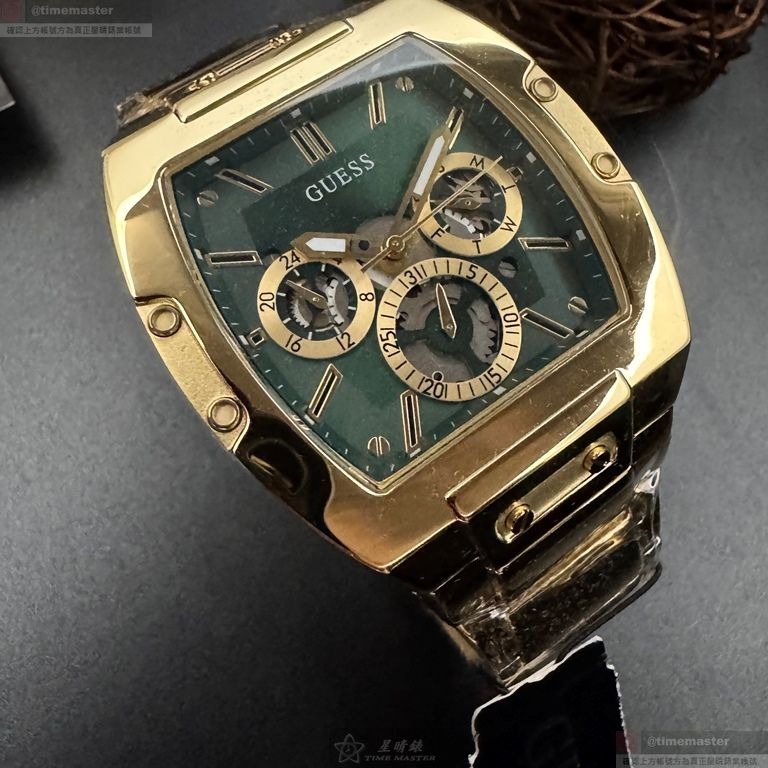GUESS手錶,編號GC00006,44mm, 50mm金色錶殼,金色錶帶款-細節圖2