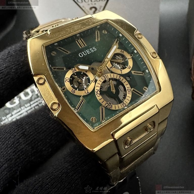 GUESS手錶,編號GC00006,44mm, 50mm金色錶殼,金色錶帶款-細節圖3