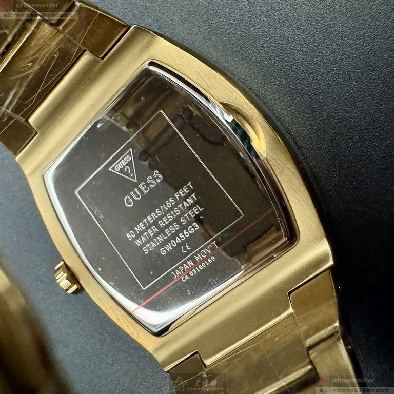 GUESS手錶,編號GC00006,44mm, 50mm金色錶殼,金色錶帶款-細節圖5