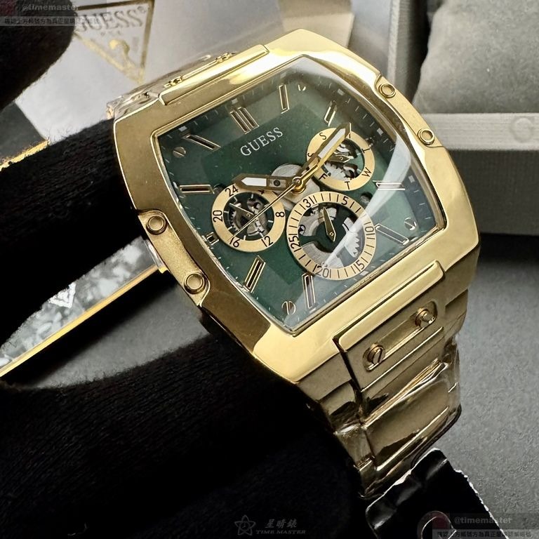 GUESS手錶,編號GC00006,44mm, 50mm金色錶殼,金色錶帶款-細節圖8