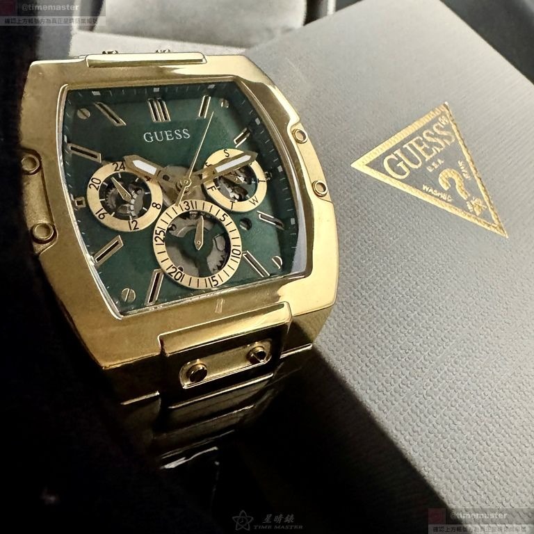 GUESS手錶,編號GC00006,44mm, 50mm金色錶殼,金色錶帶款-細節圖9