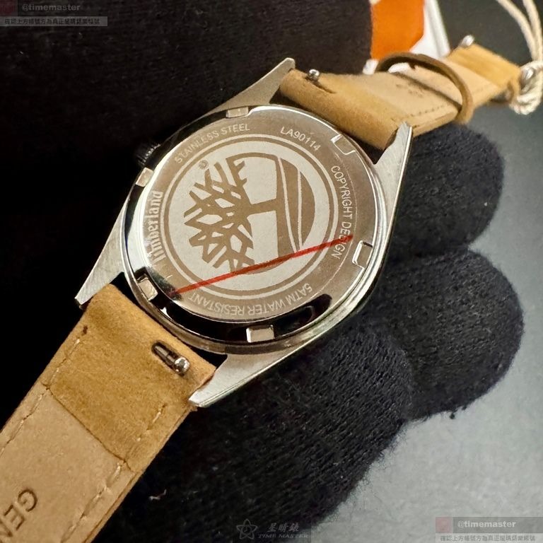 TimberLand手錶,編號TL57199,28mm銀錶殼,咖啡色錶帶款-細節圖4