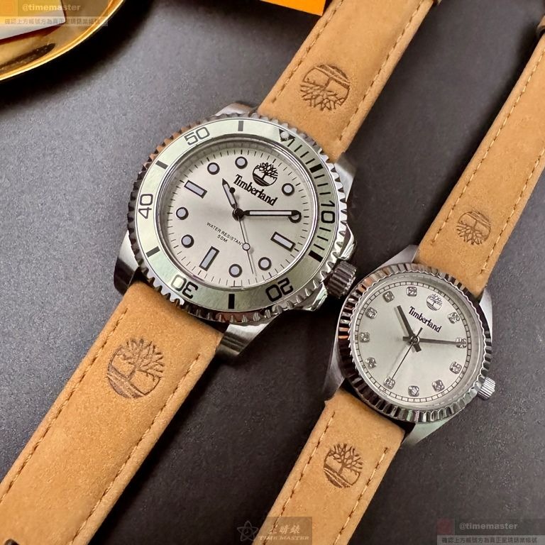 TimberLand手錶,編號TL57199,28mm銀錶殼,咖啡色錶帶款-細節圖7