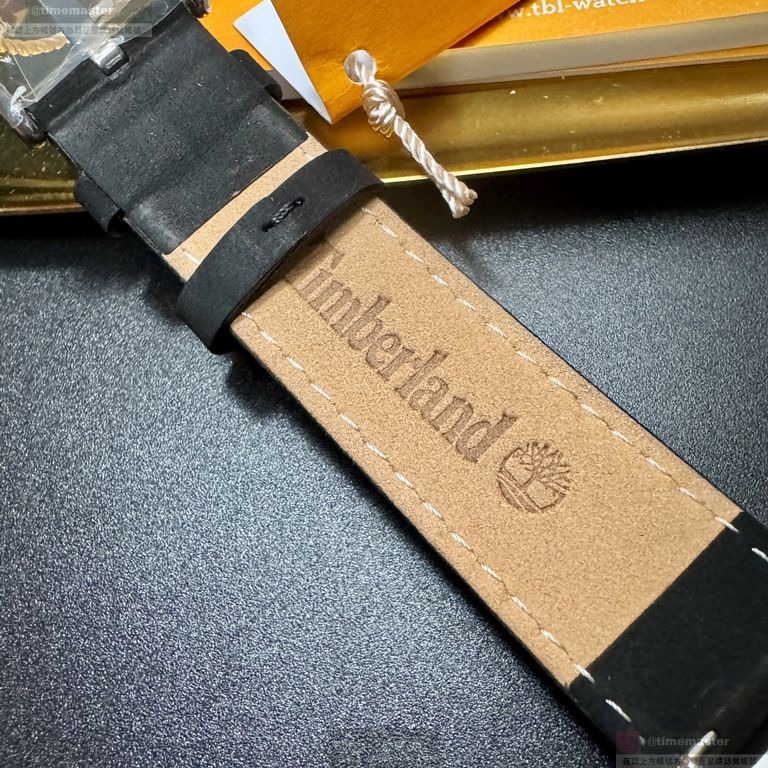 Timberland手錶,編號TL57207,42mm寶藍錶殼,深黑色錶帶款-細節圖8