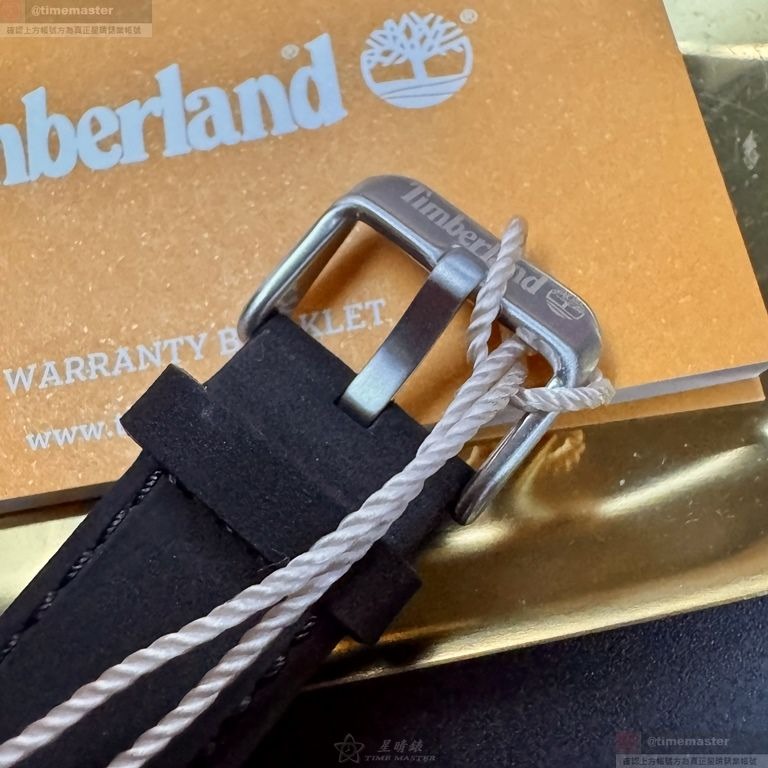 Timberland手錶,編號TL57207,42mm寶藍錶殼,深黑色錶帶款-細節圖9