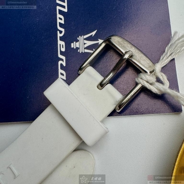 MASERATI手錶,編號R8851103503,38mm銀錶殼,白錶帶款-細節圖6