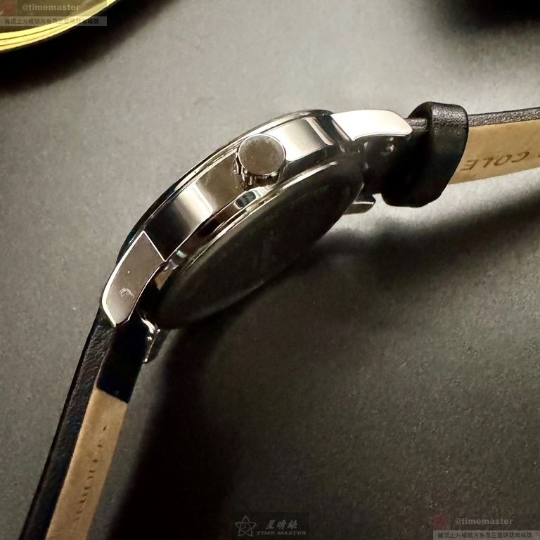 Kenneth Cole手錶,編號3010013495.0,42mm銀錶殼,深黑色錶帶款-細節圖6