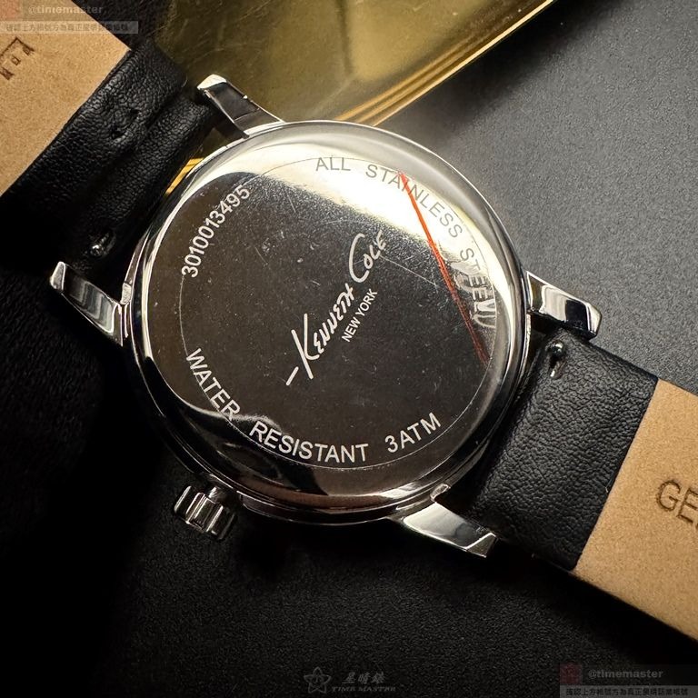 Kenneth Cole手錶,編號3010013495.0,42mm銀錶殼,深黑色錶帶款-細節圖7