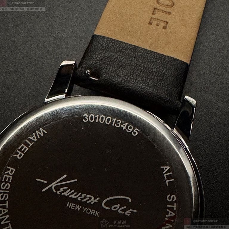 Kenneth Cole手錶,編號3010013495.0,42mm銀錶殼,深黑色錶帶款-細節圖9