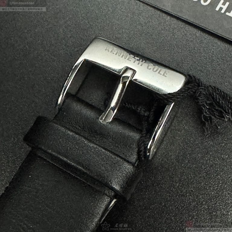 Kenneth Cole手錶,編號KC50205001,42mm銀錶殼,深黑色錶帶款-細節圖5