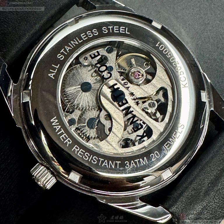 Kenneth Cole手錶,編號KC50205001,42mm銀錶殼,深黑色錶帶款-細節圖7