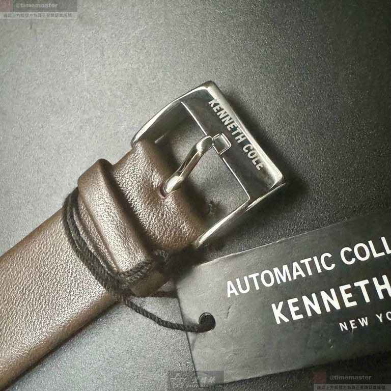 Kenneth Cole手錶,編號KC00009,42mm銀錶殼,咖啡色錶帶款-細節圖5