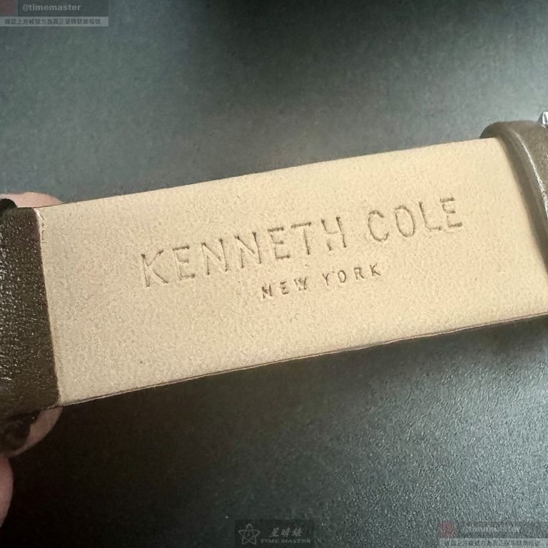 Kenneth Cole手錶,編號KC00009,42mm銀錶殼,咖啡色錶帶款-細節圖6