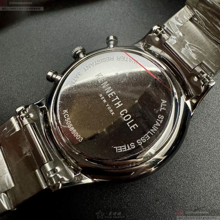 Kenneth Cole手錶,編號KC50585003,42mm銀錶殼,銀色錶帶款-細節圖4