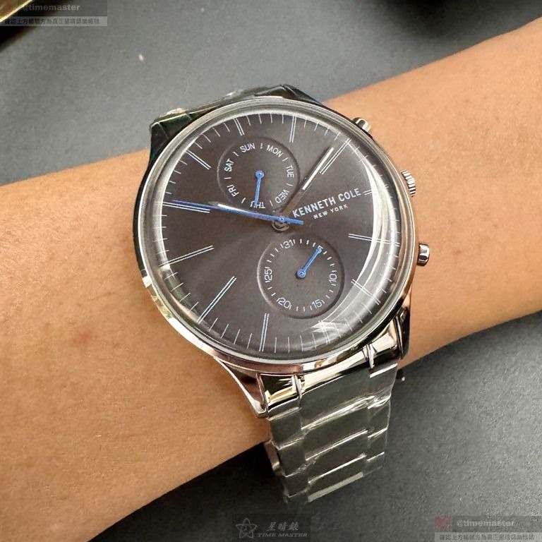 Kenneth Cole手錶,編號KC50585003,42mm銀錶殼,銀色錶帶款-細節圖7