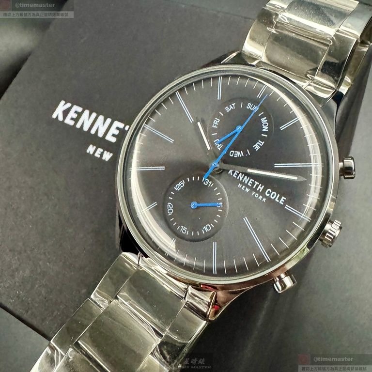Kenneth Cole手錶,編號KC50585003,42mm銀錶殼,銀色錶帶款-細節圖9