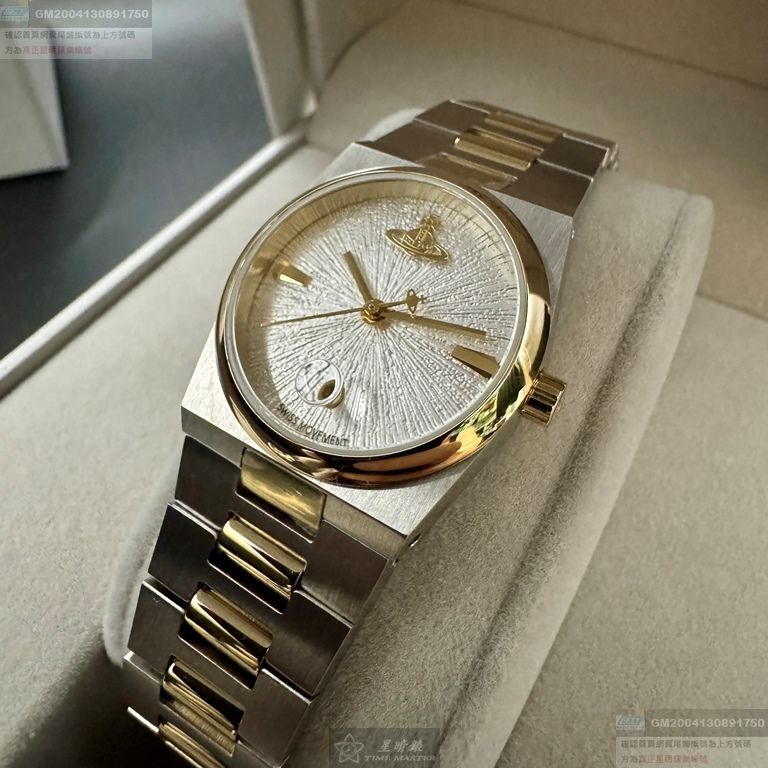 Vivienne Westwood手錶,編號VW30311,28mm, 32mm銀錶殼,金銀相間錶帶款-細節圖6