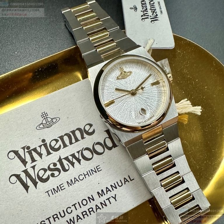 Vivienne Westwood手錶,編號VW30311,28mm, 32mm銀錶殼,金銀相間錶帶款-細節圖7