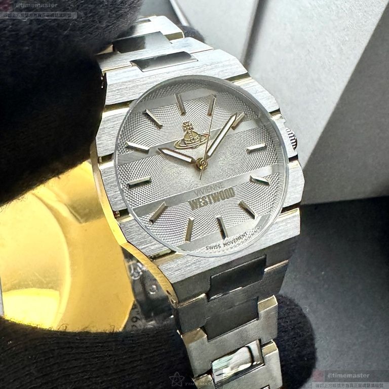 Vivienne Westwood手錶,編號VW30313,36mm, 40mm白金色錶殼,金銀相間錶帶款-細節圖9